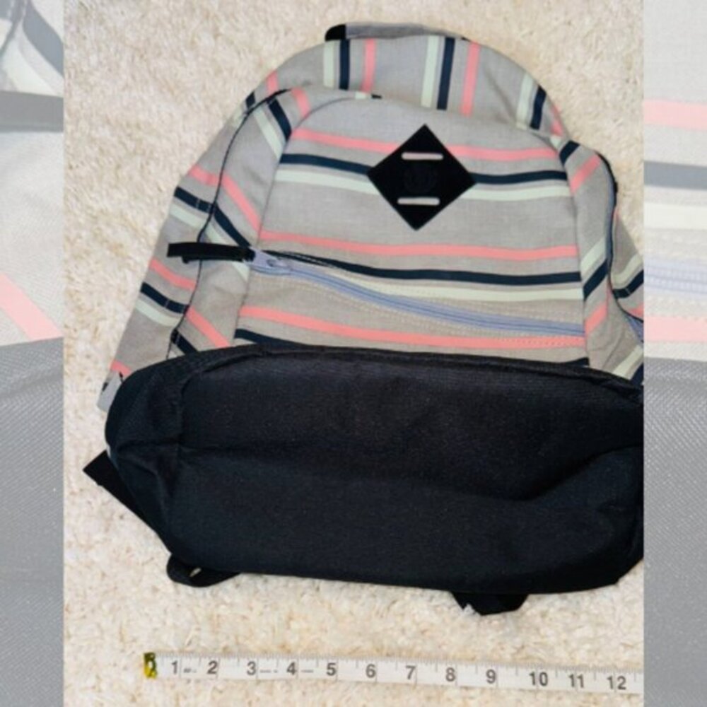 Element Womens One Size Adjustable Strap Pocket Stripes Camden Backpack Gray